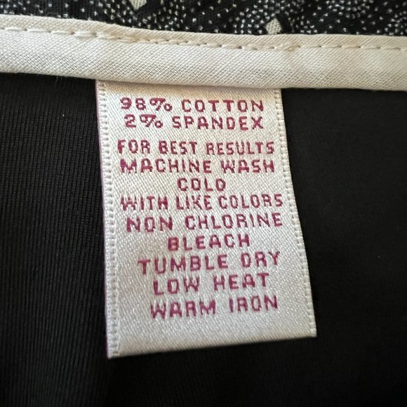 Peter Millar Women's Black Geometric Cotton Skort Size 10 Pockets Golf Tennis - Picture 7 of 7